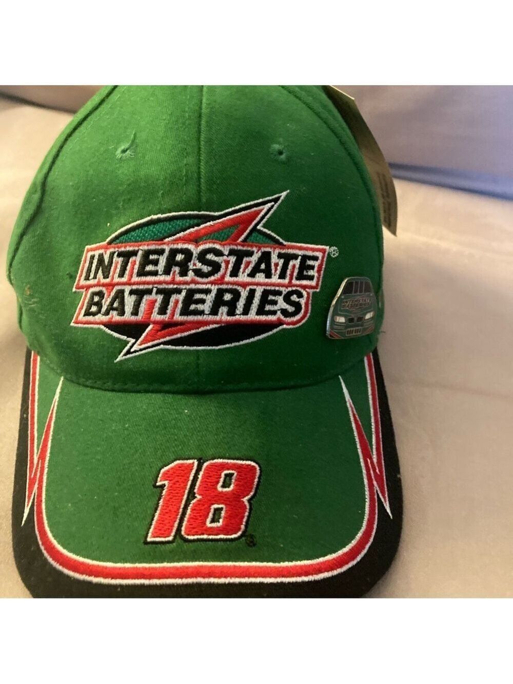 NASCAR Interstate Batteries #18 Bobby Labonte Cap with PEN NWT